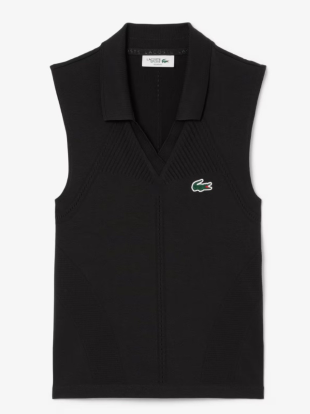 Lacoste Women’s Sleeveless Stretch Knit Tennis Polo 42/44 (L/XL)